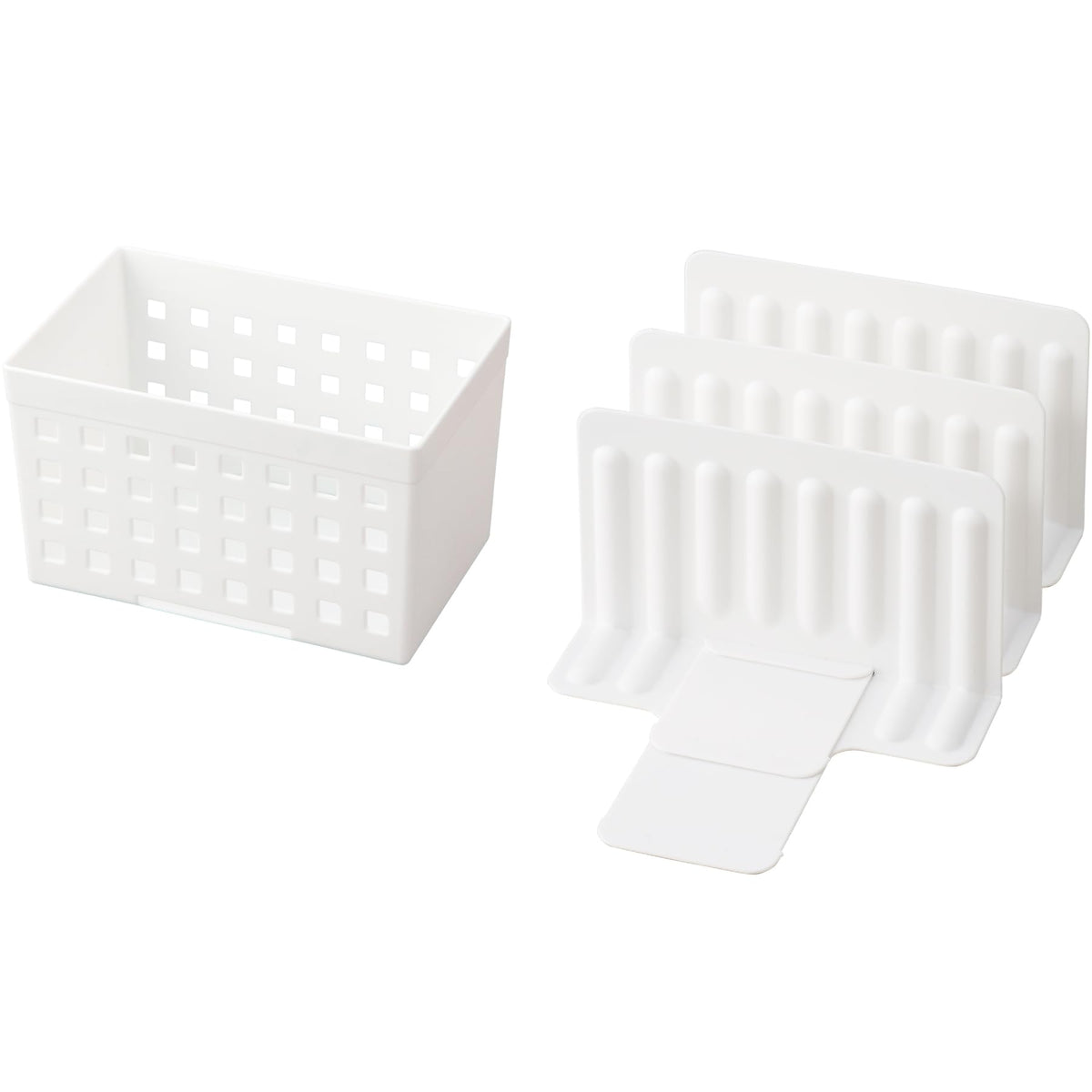 Like-IT STK-01 Kitchen Storage, Slide, Connectable Freezer Storage, Stand, Dividers & Box, Approx. 6.5 x D 5.1 x H 4.1 inches (16.5 x 13 x 10.5 cm) / Box Approx. 7.1 x 4.5 inches (18 x 11.5 x 10.5