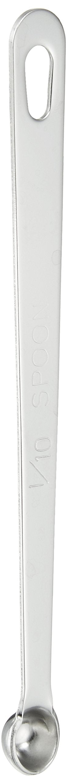Wadasuke Manufacturing Extra Thick Measuring Spoon, 1/10 Spoon, 4911-0010 Silver