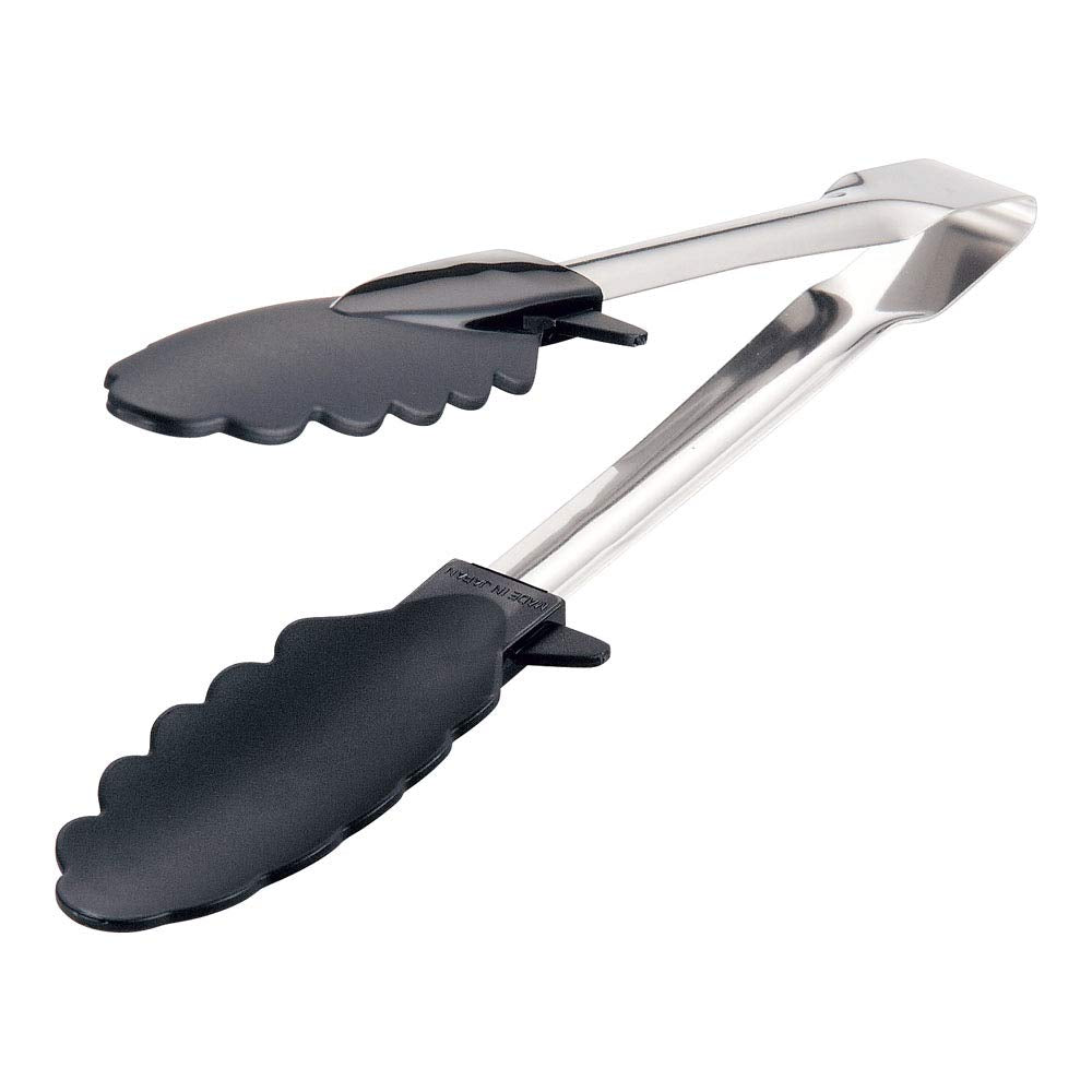 Endo Shoji BTVK805 Tongs, Commercial Use, 9.4 inches (24 cm), Black, 66 Nylon