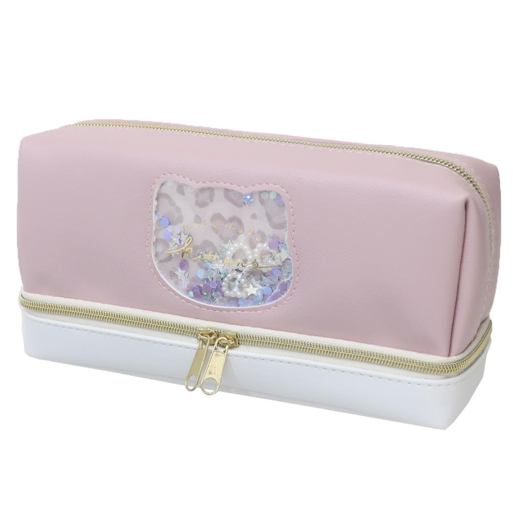 Q-LiA 94535 Coolia Mohumov Animals ST Pen Case, Pink