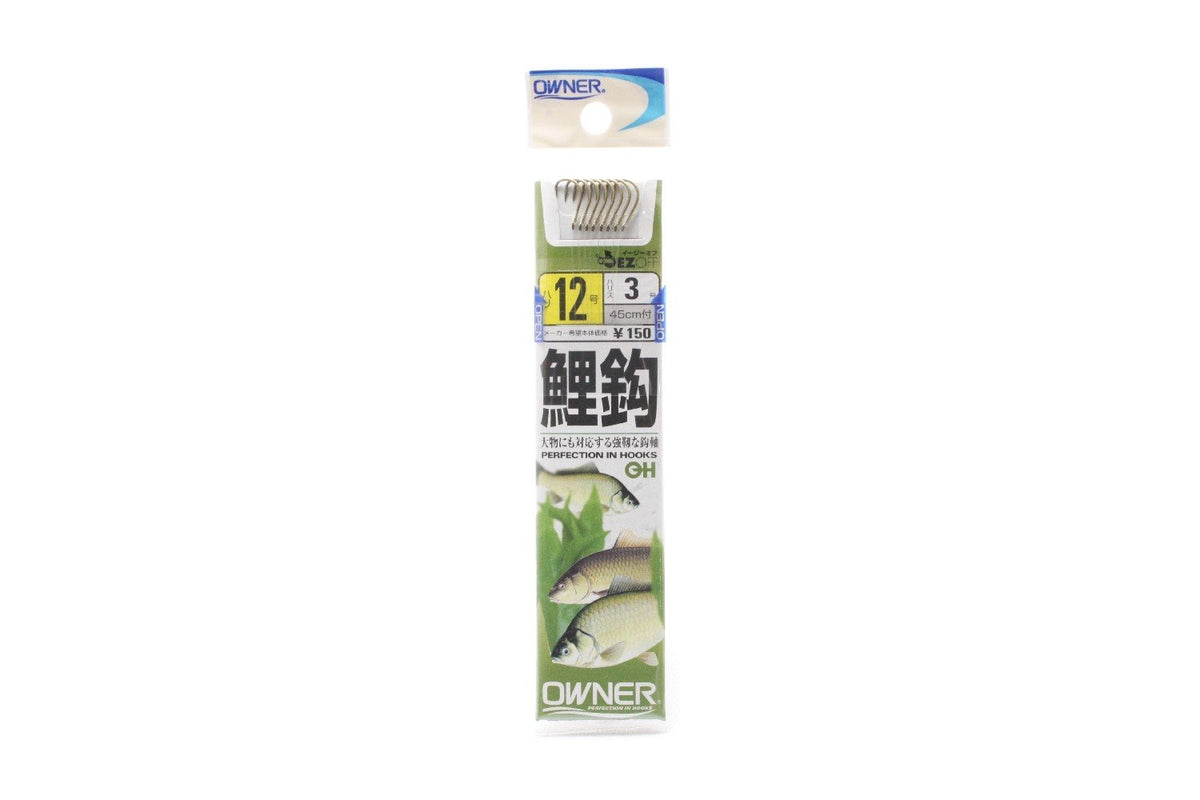 Owner 20182 Carp Hook with Thread 12-3