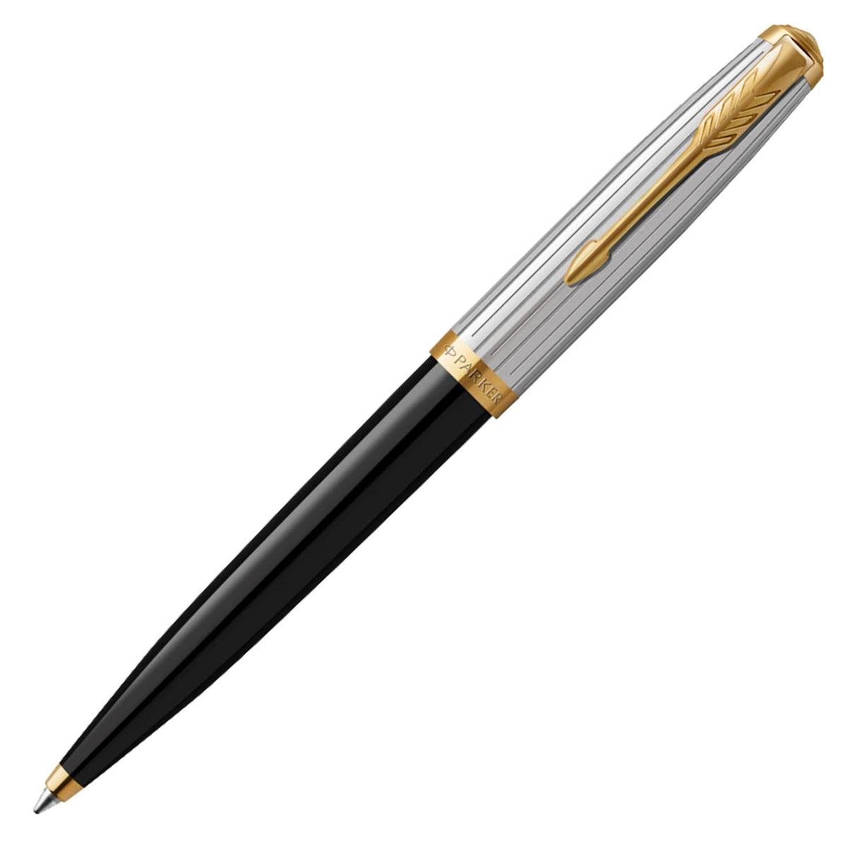 PARKER 2169133 Parker Ballpoint Pen 51 Modern Heritage Black GT Medium Point, Oil-based, Gift Boxed