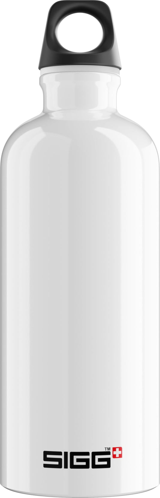 SIGG 50038 Outdoor Water Bottle, Lightweight, Swiss Aluminum Bottle, Traveler Classic, 1.2 fl oz (0.6 L), White