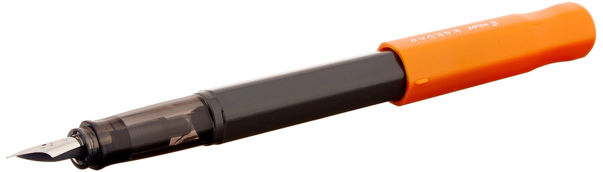 Pilot Kakuno Fountain Pen of Biginners, Fine Nib, Orange Body (FKA-1SR-OF)