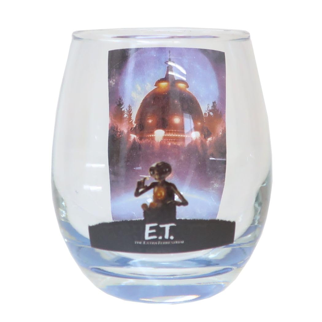 サンアート Sunart E.T. SAN3987-1 3D Glass, Spaceship, Retro Movie, ET Goods, Approx. 11.2 fl oz (330 ml), Made in Japan