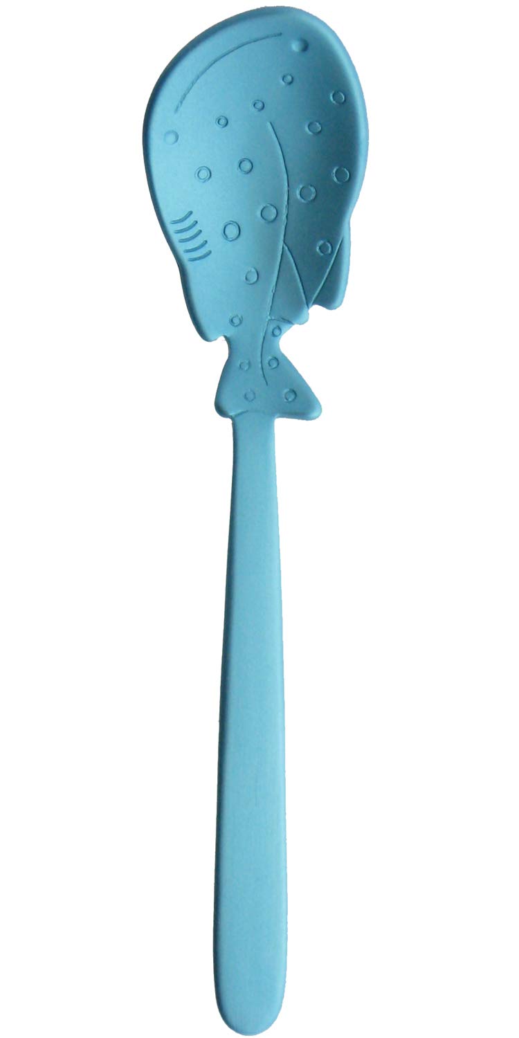 Nagao Tsubamesanjo Petite Marine Aluminum Ice Spoon, Light Blue, 4.6 inches (11.7 cm), Whale Shark, Made in Japan