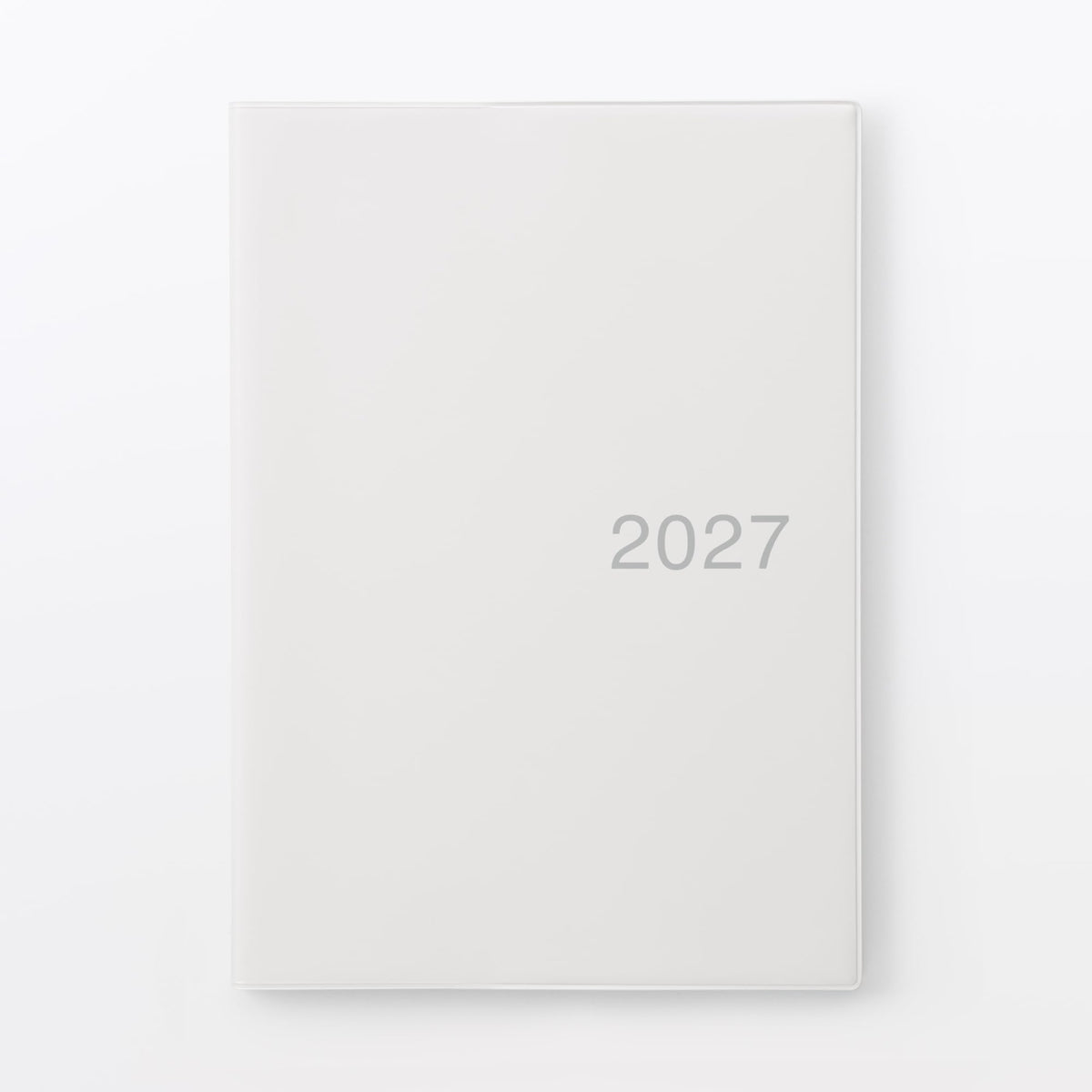 MUJI 23101592 Monday, Monthly/Weekly Schedule Book, Starts December 2026, B5, White Gray