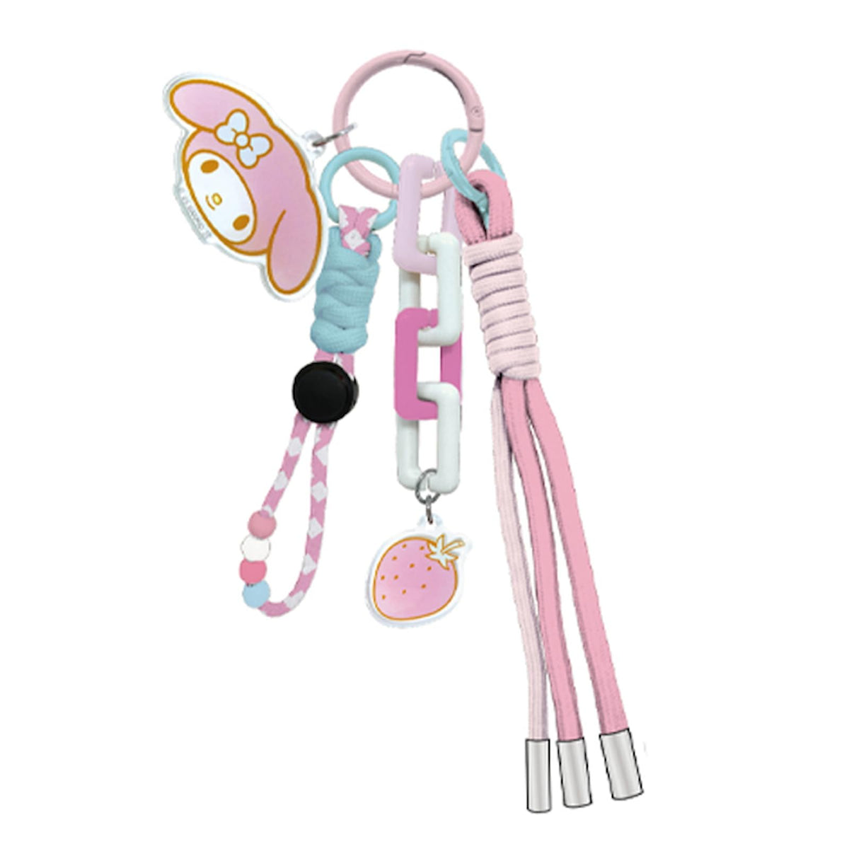 K Company Sanrio Characters Strap Charm My Melody SAC-SC-MM H 7.5 x W 2.0 x D 0.6 inches (19 x 5 x 1.5 cm)