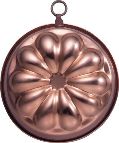 Tiger Crown 6083 Kimoa Flower Cake Pan, Bronze, 6.2 x 2.0 inches (158 x 50 mm), Copper, Prishi Polished, 10 Wave