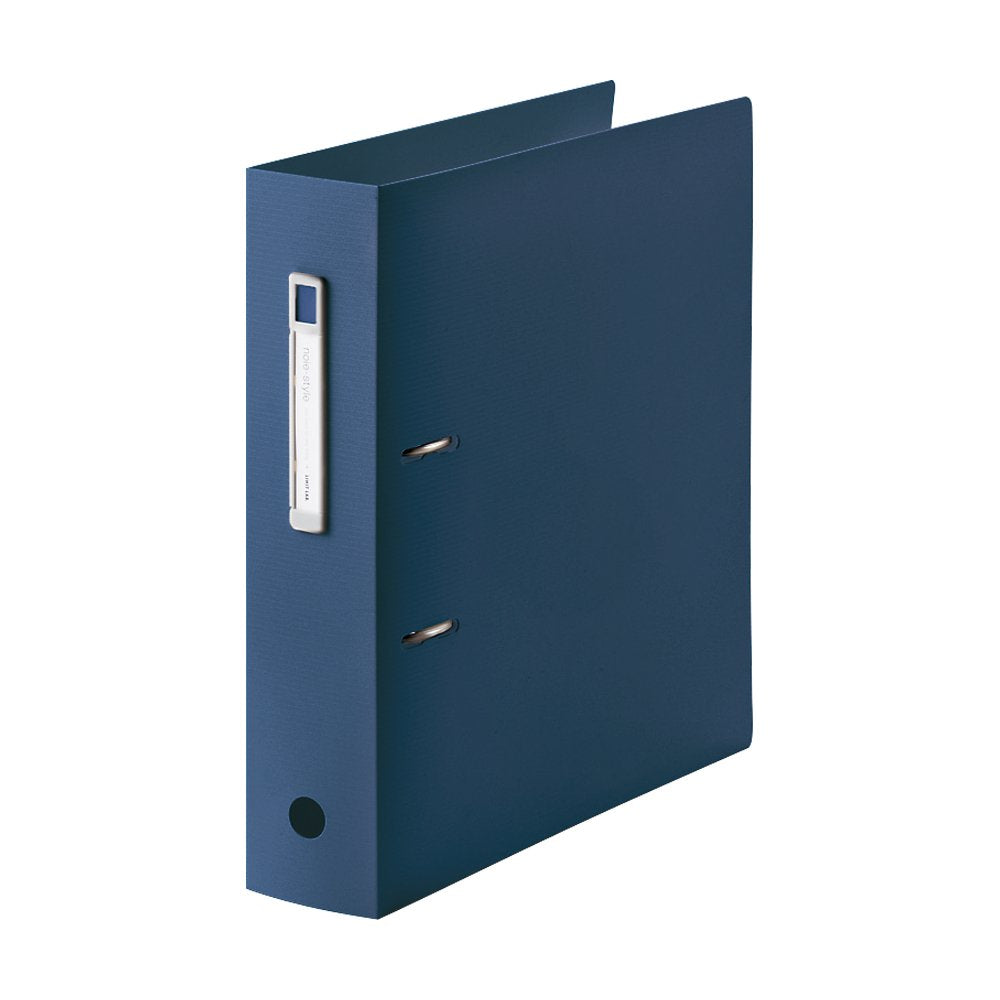Lihit Lab F7687-11 Ring File, AZ File, A4S, 2 Holes, Navy
