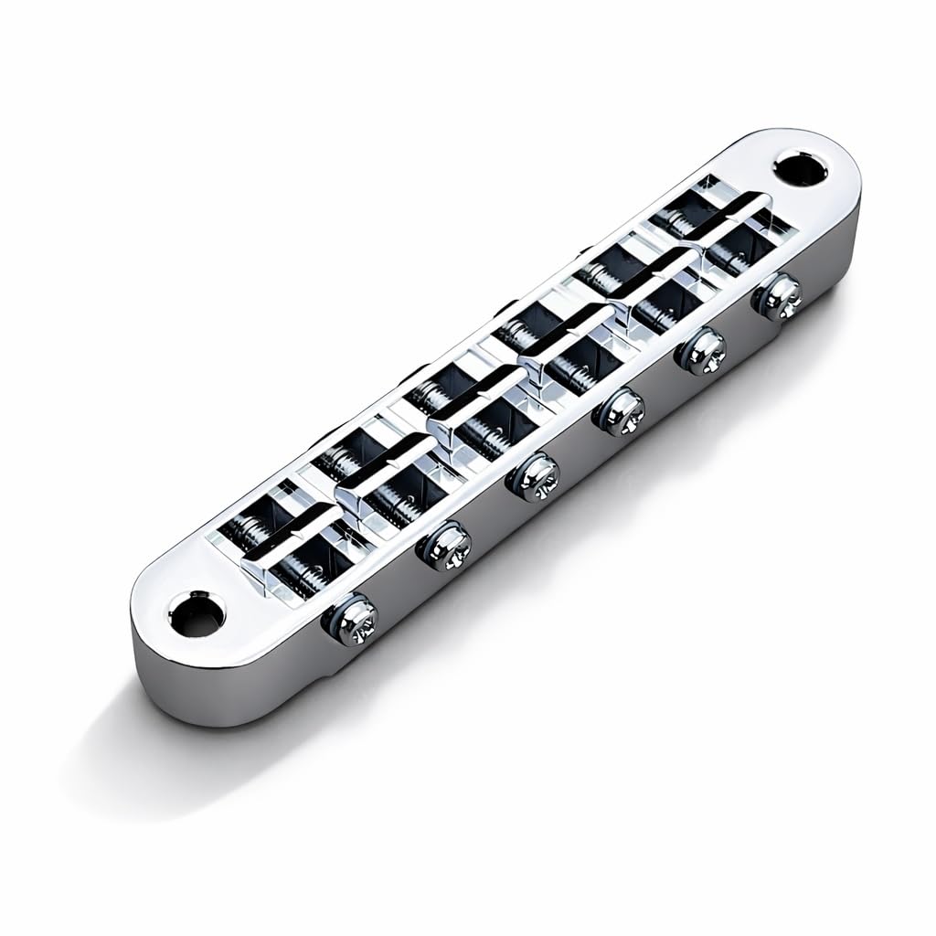 Bridge - Gotoh, GE103B, Tune-O-Matic, Standard Post, Color: Chrome
