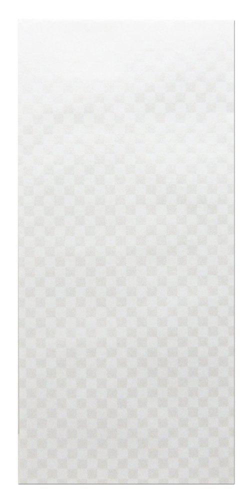 [Amazon.co.jp Exclusive] Washi Kawasumi Glitter Dyed, Washi Gold Seal, Checkered Pattern, White, Pack of 15