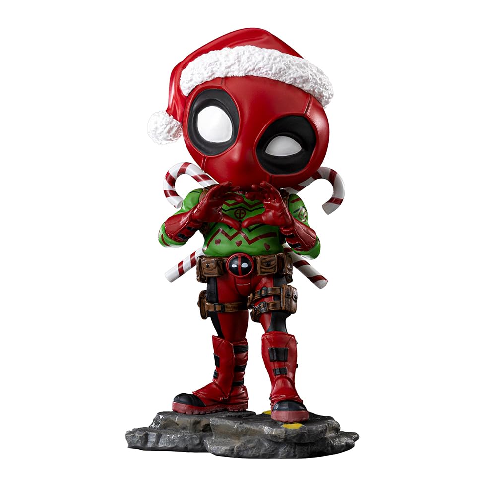 Iron Studios Collectible Statue Deadpool Holiday Version Minico Plastic PVC 5.5 inches