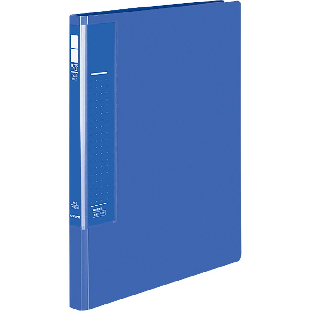 Kokuyo letter file playback PP cover 2 hole A4 250-sheet blue off -U510B
