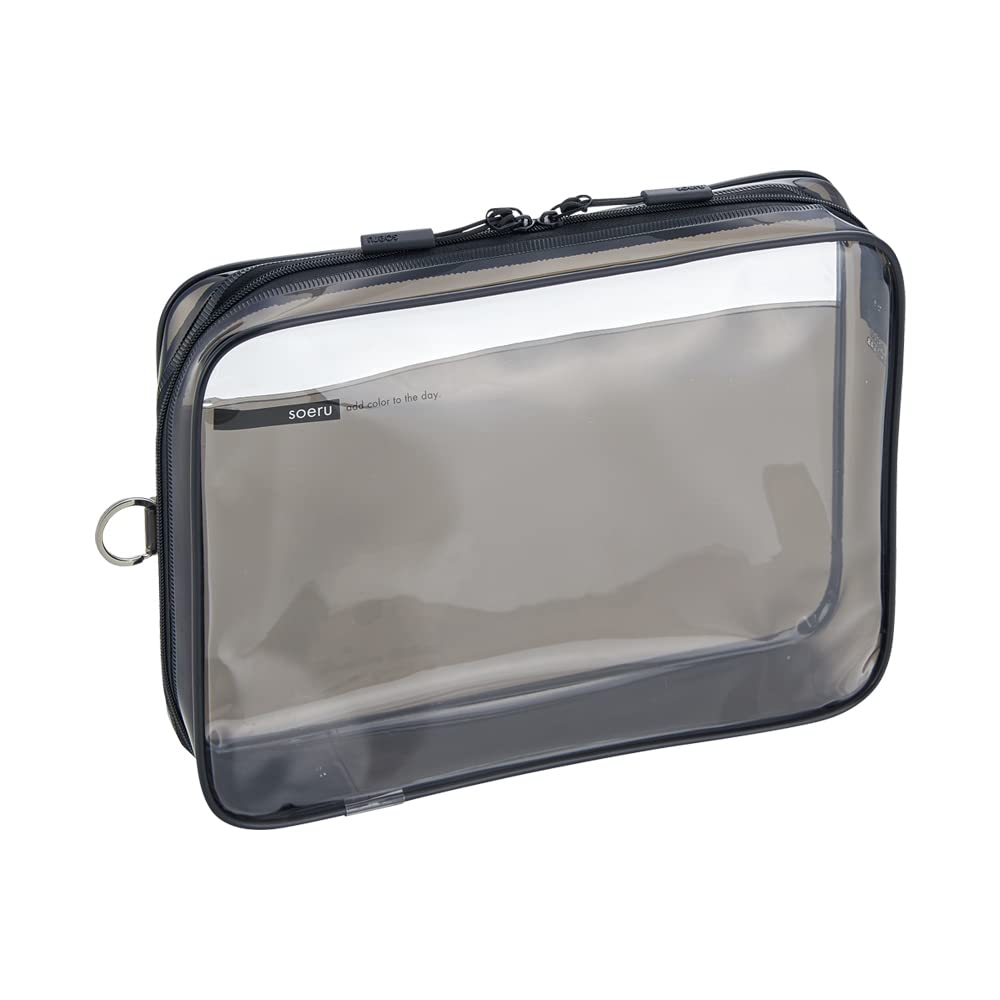 Lihit Lab SOERU F8200-24 Clear Box Case, A5, Smoke Black
