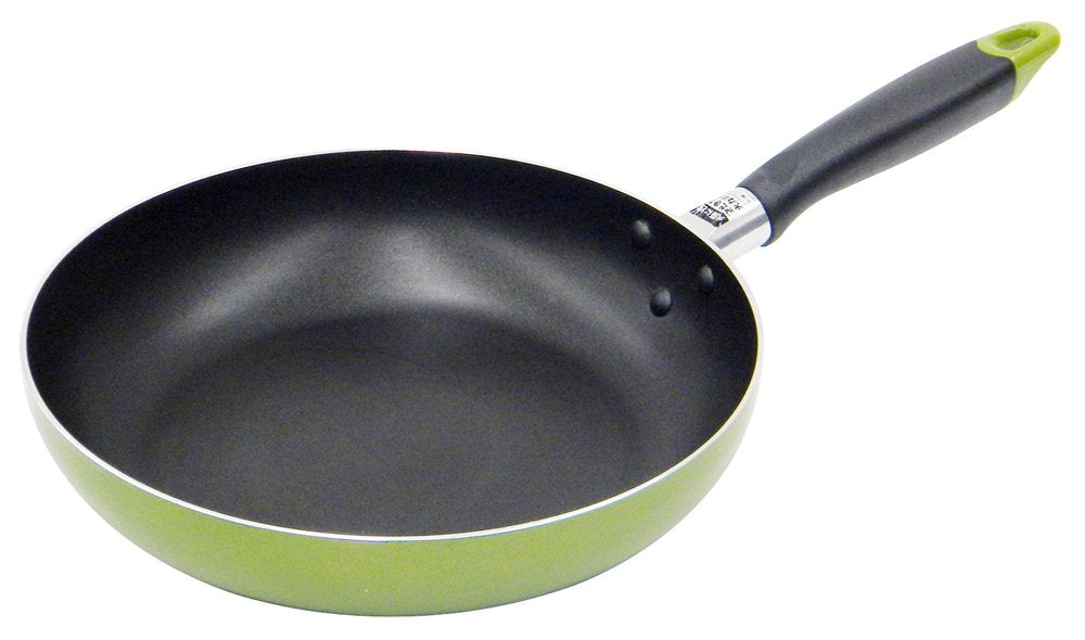 Pearl Metal H-1860 Frying Pan, 10.2 inches (26 cm), Induction Compatible, Fluorine Treatment, Foe, Yellow-Green