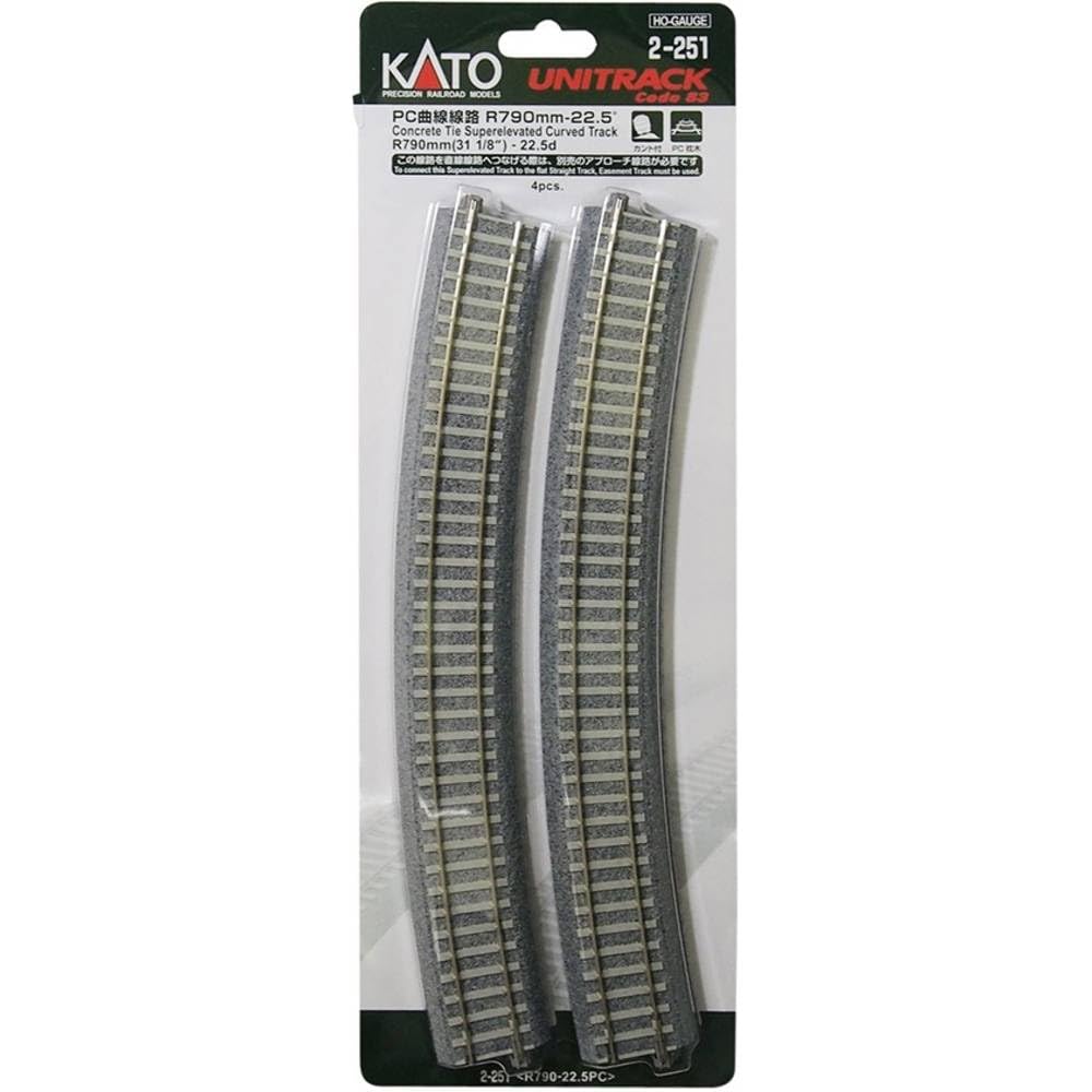 Kato USA, Inc. HO 790mm 31-1/8" 22.5 Degree Track Curve (4)