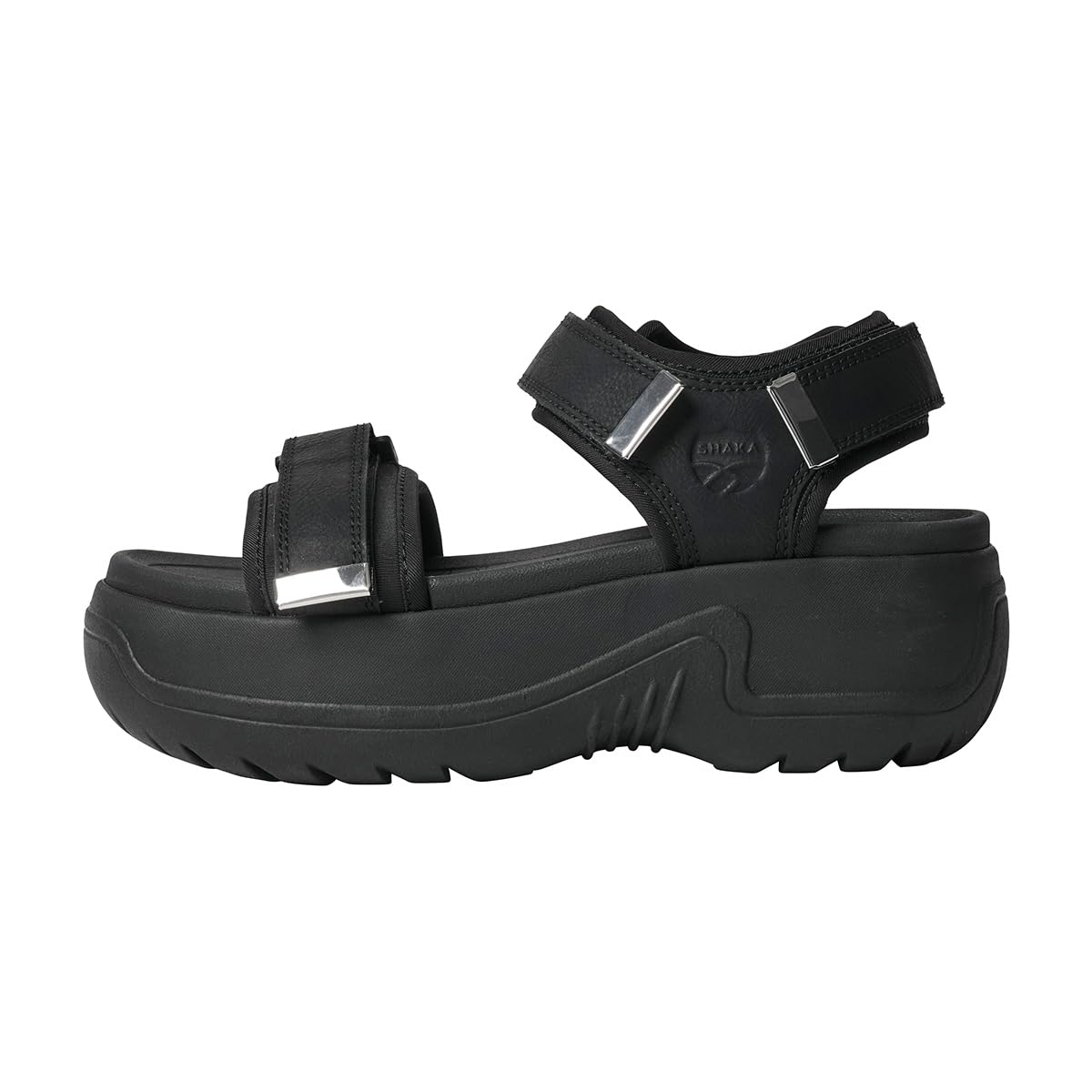 SHAKA(シャカ) Women's Sandal, Black, 24.0 cm