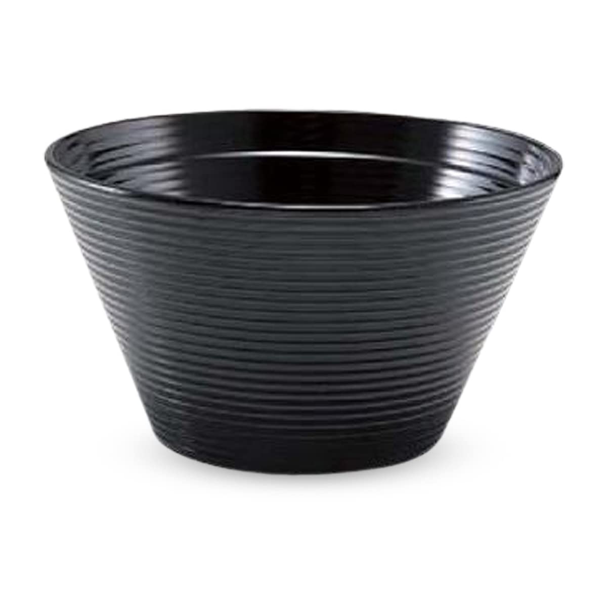 J-kitchens 6-178-9 Miso Soup, Rice Bowl, Soup Bowl, Boiled Bowl, Heat Resistant, Sensuji Queen Cup, All Black, Small, Made in Japan