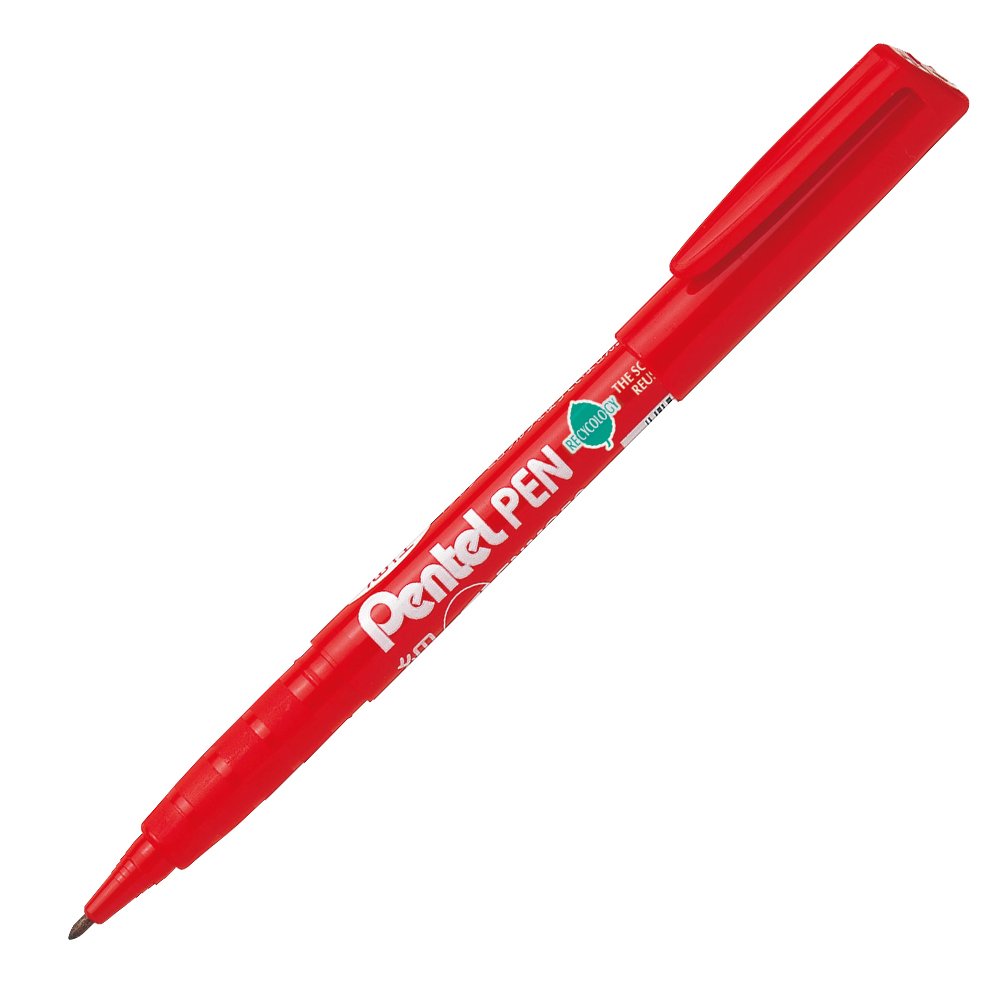 Pentel oil-based pen ENMS50-B 10 Set of red
