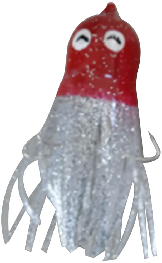 Marusin Fishing Gear, Two-Tone Taco Bra, 1.8 oz (50 g), Red/Silver