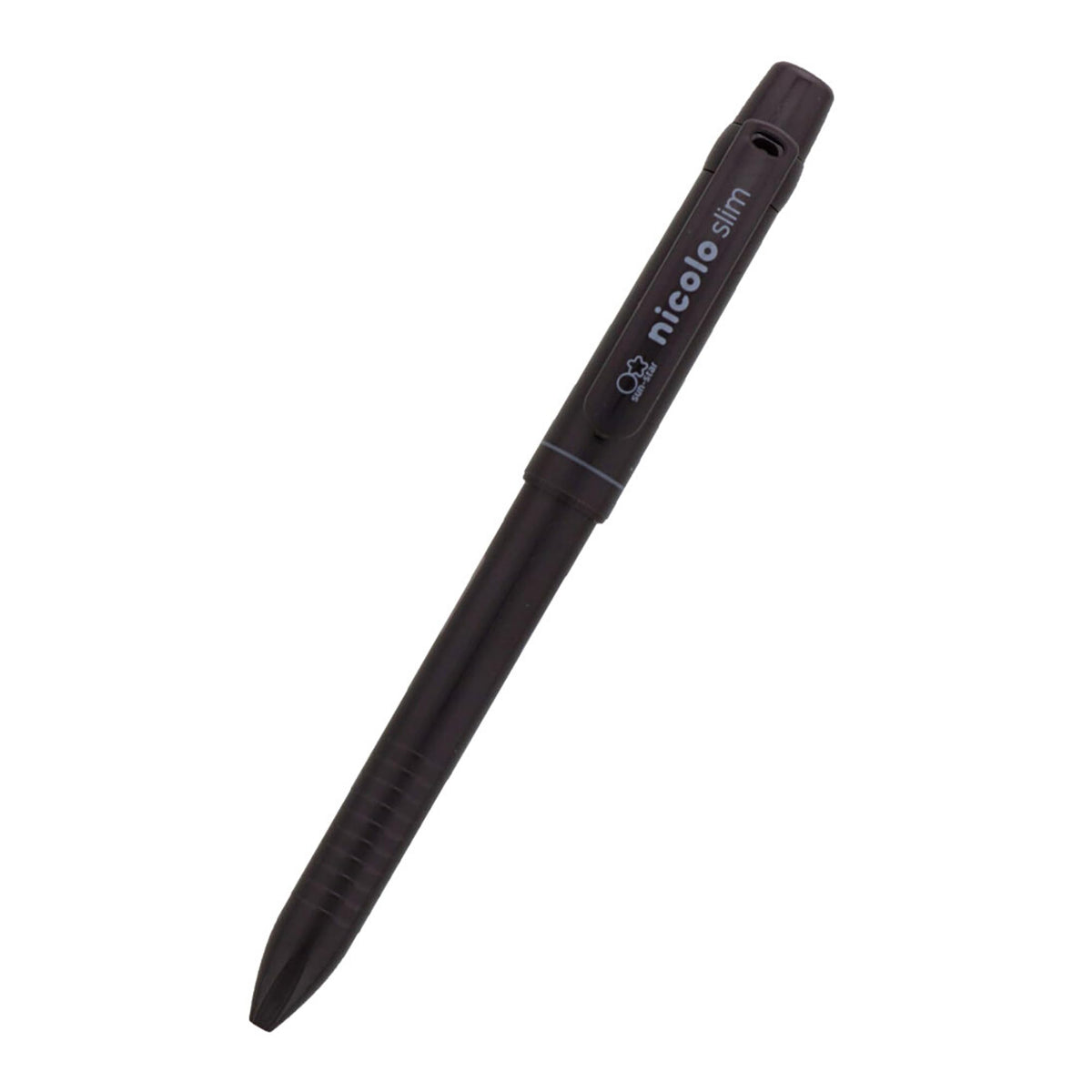 SUN-STAR 2 in 1 Mechanical Pencil, 0.5 mm & 0.3 mm with Eraser, Drawing Writing Pen for Office Supplies, Black Berry