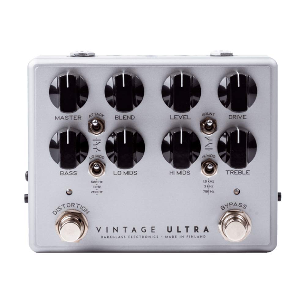 Darkglass VDUV2A Vintage Ultra V2 Bass Preamp Pedal w/ 2-channel, Distortion, and AUX In