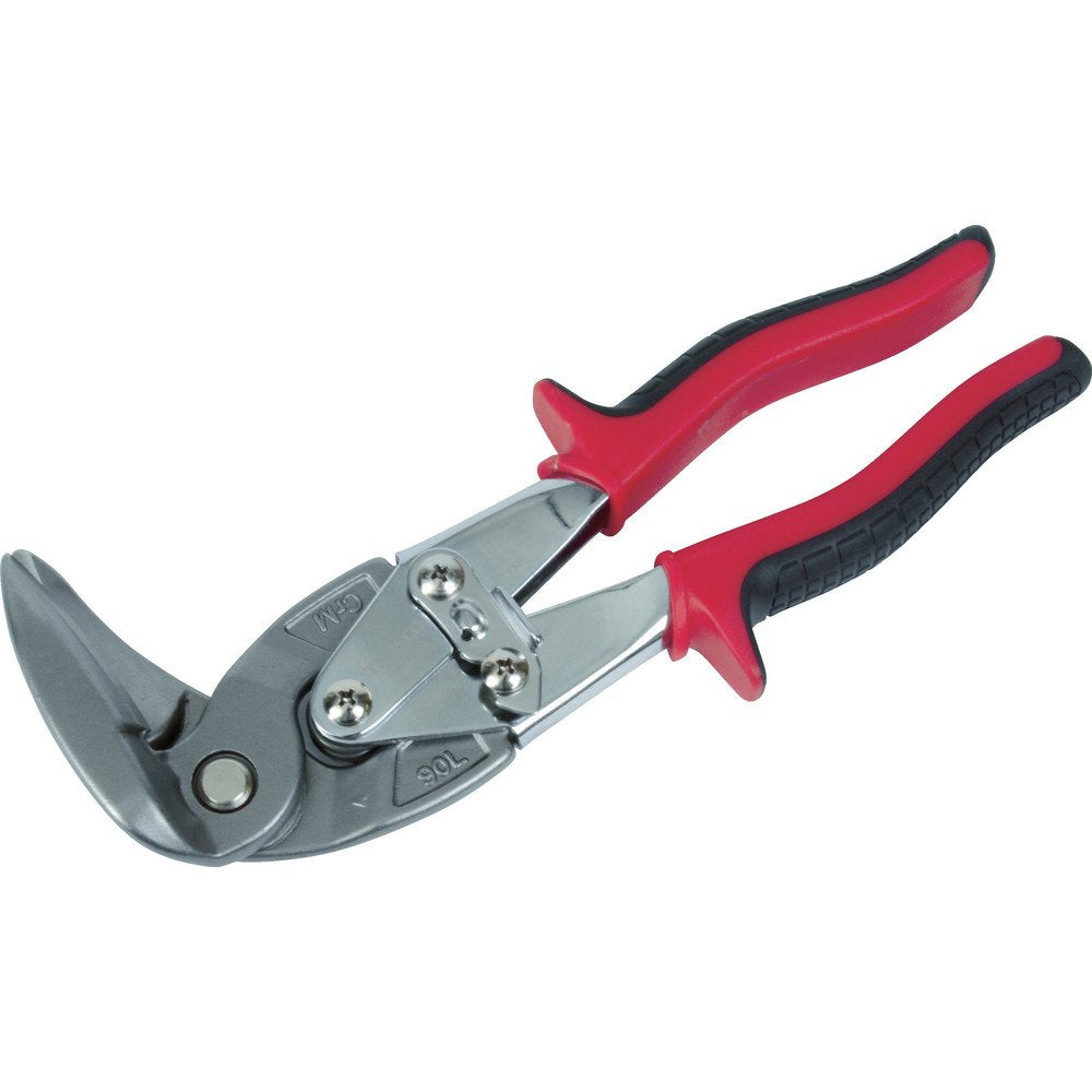 TRUSCO TGH-220FL All-Purpose Metal Cutting Scissors, Offset Type, Left Bend, 90°