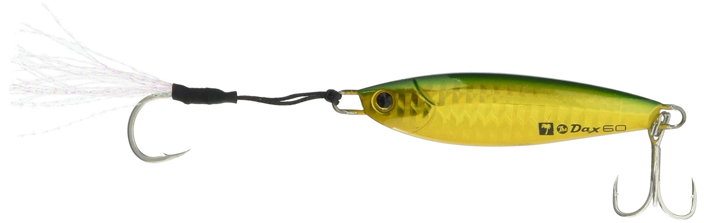 Palms H-510 TDX-60/H-510 Metal Jig, 2.8 inches (70 mm), 2.1 oz (60 g), Gold Green