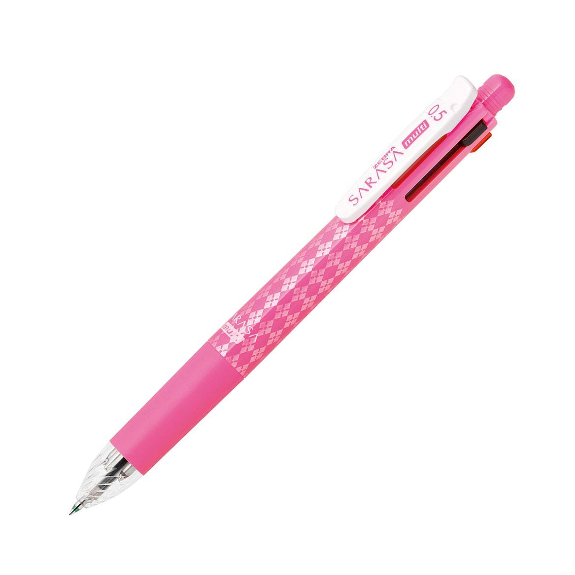 ZEBRA P-J4SA11-P Multi-functional Pen, 4 Colors + Sharp, Sarasa Multi, 0.5 Pink, Pink
