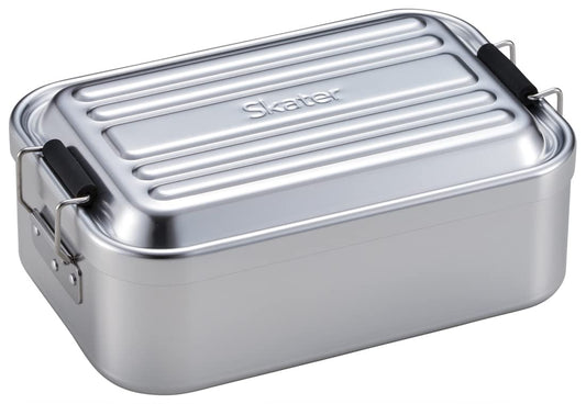 Skater AFD10-A Bento Box, Deep, 33.8 fl oz (1,000 ml), Large Capacity, Fluffy, Aluminum, Men's, Silver
