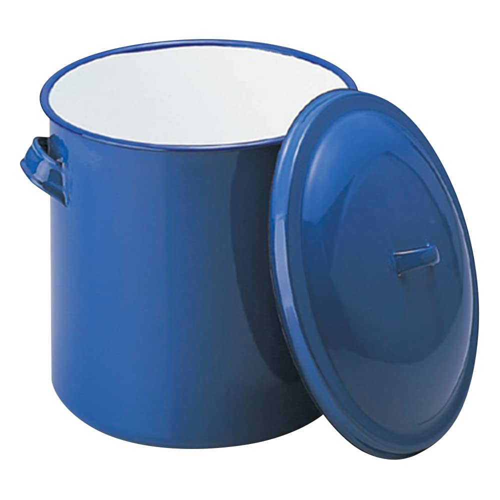 Noda Horo AKT16021 Enameled Tank Lid with Hand, 7.1 inches (18 cm), Blue