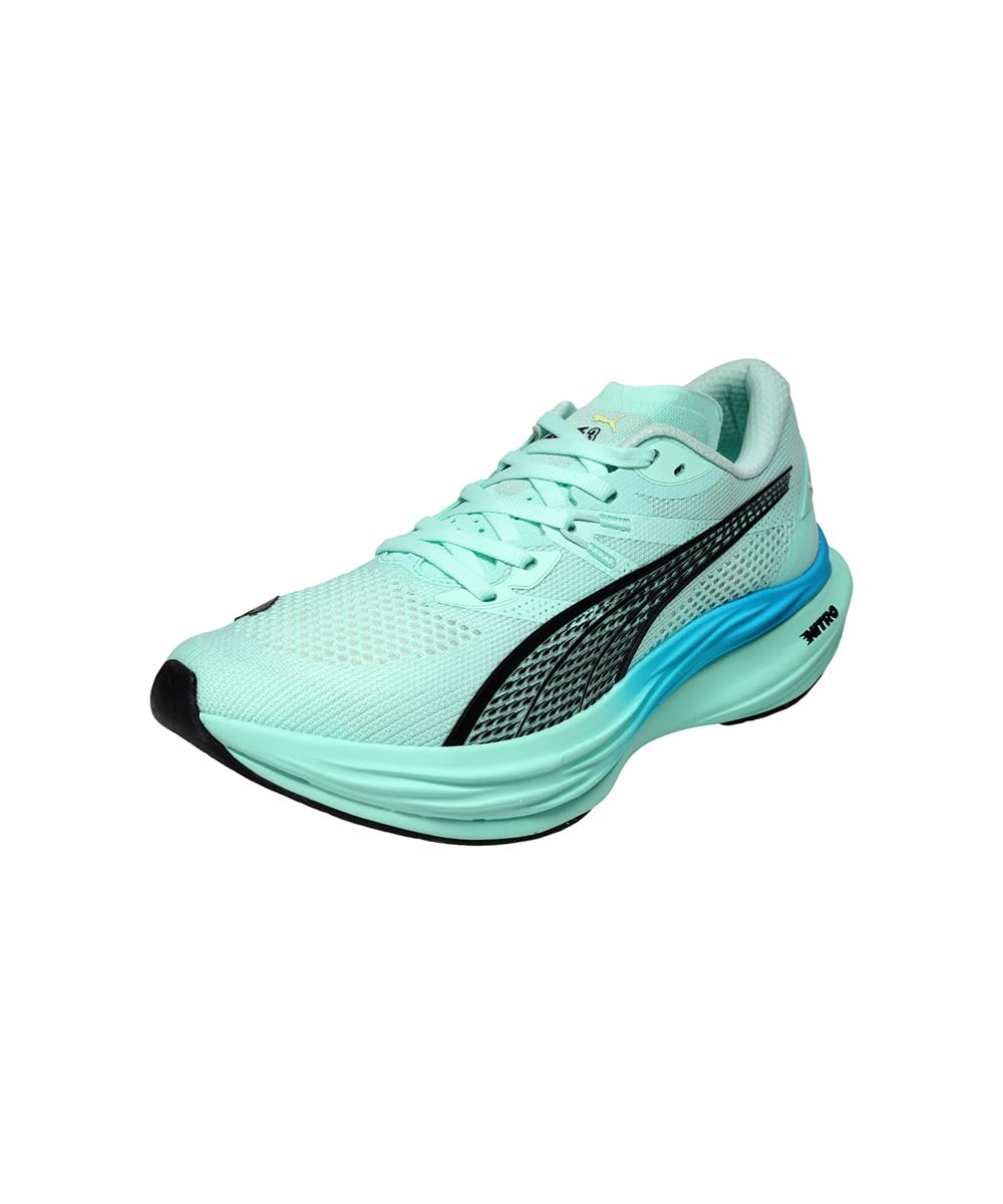 Puma 309707 Men's Mint Melt-Speed Blue Running Shoes Diviate Nitro 3 10.2 inches (26.0 cm)
