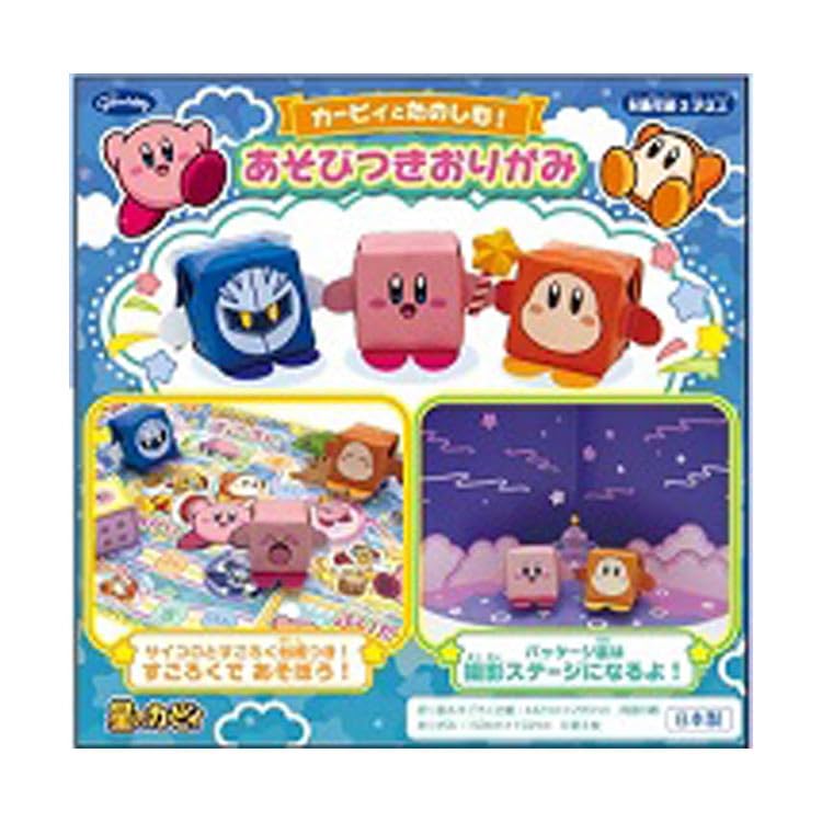 Showa 237332 Kirby Starry Origami Origami Kirby Toshimu! Play Origami (Sugoroku Mat) (Comes with Sugoroku Mat) 5.9 x 5.9 inches (15 x 15 cm), 8 Patterns, 8 Sheets
