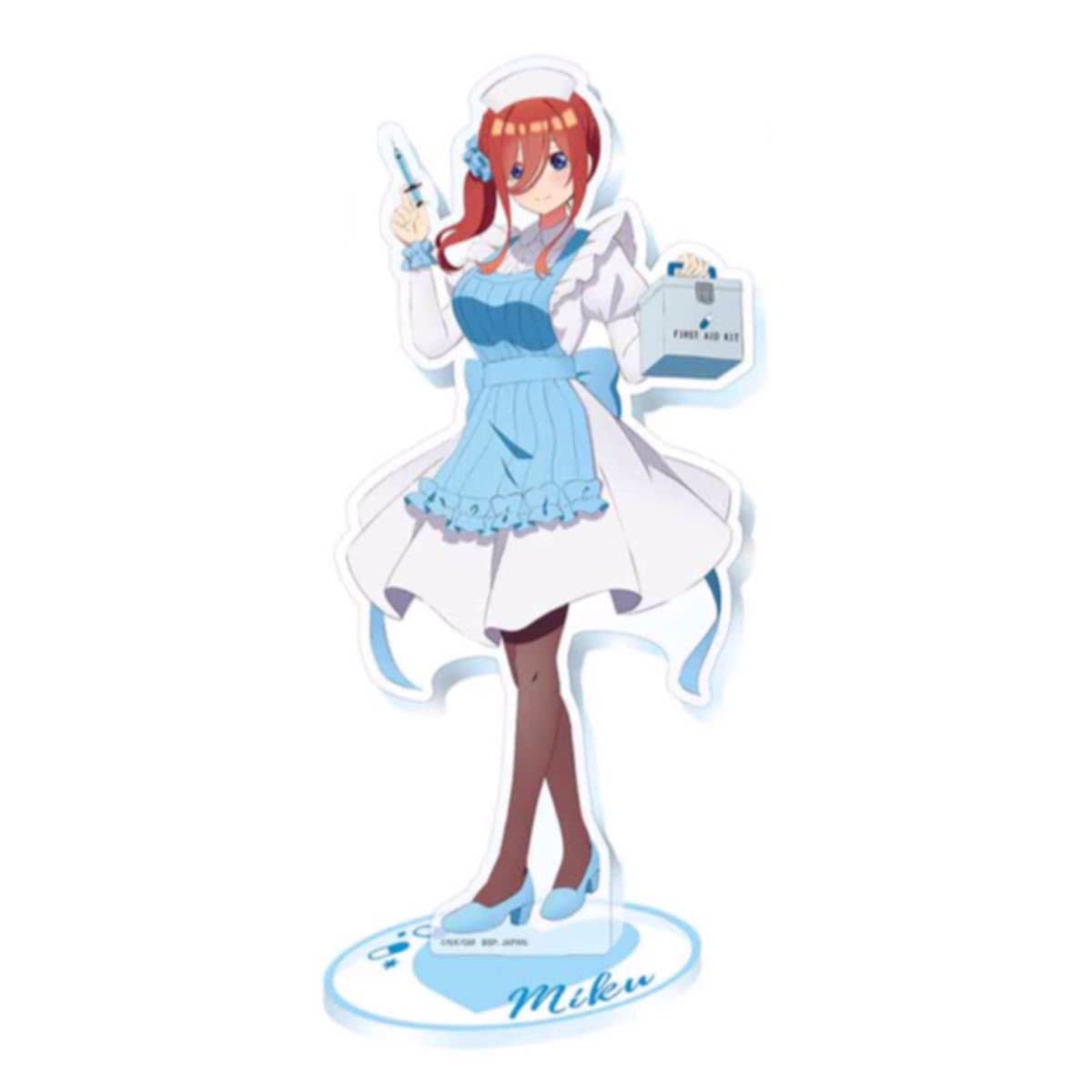 Banpresto Movie Quintessential Quintuplets Nurse Miku mega Acrylic Plate 21cm