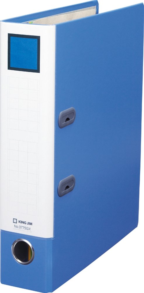 KINGJIM lever ring file 3775 A4S blue