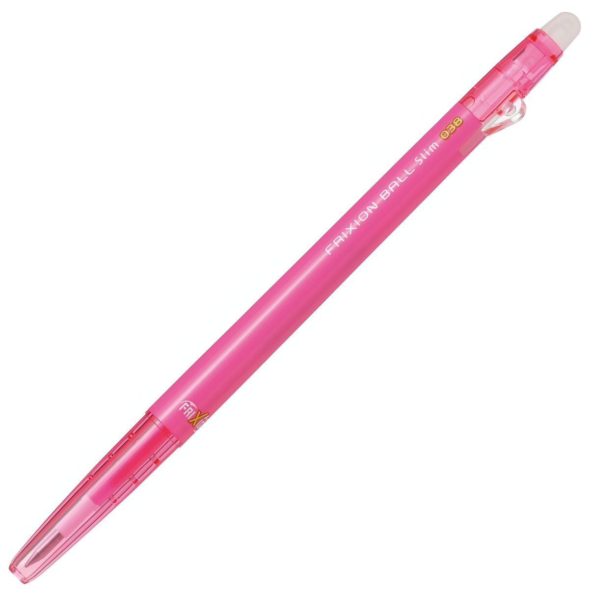 Pilot Frixion Ball Slim 038 Ballpoint Pen, Pink (LFBS-18UFP)