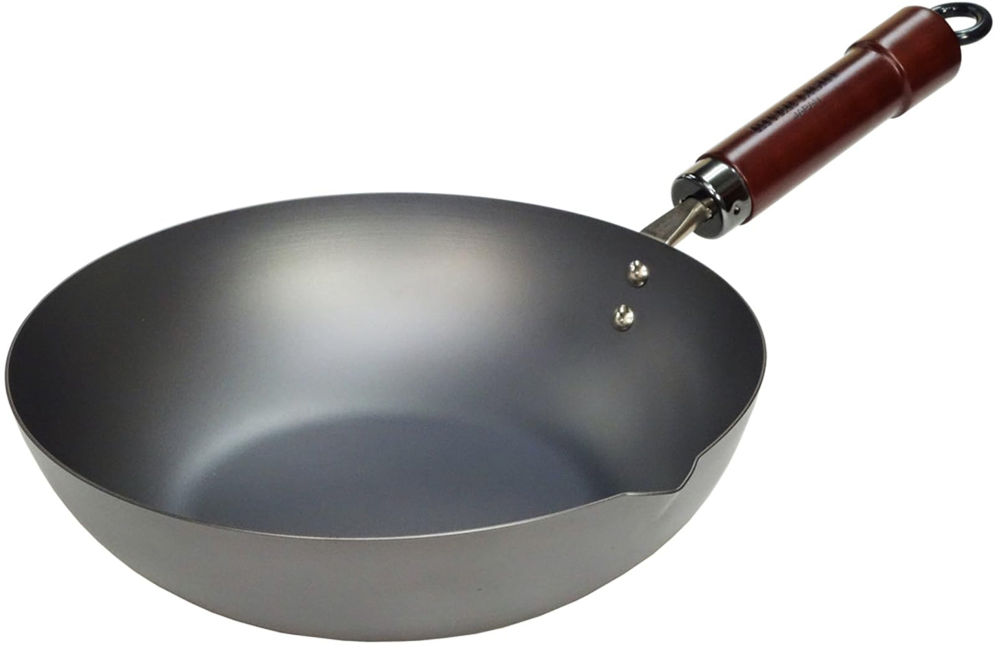リバーライト(Riverlight) River Light K1420 Extra Iron Frying Pan, Deep Type, 7.9 inches (20 cm), Iron Nitride, IH Compatible, Rust Resistant, Wok, Made in Japan