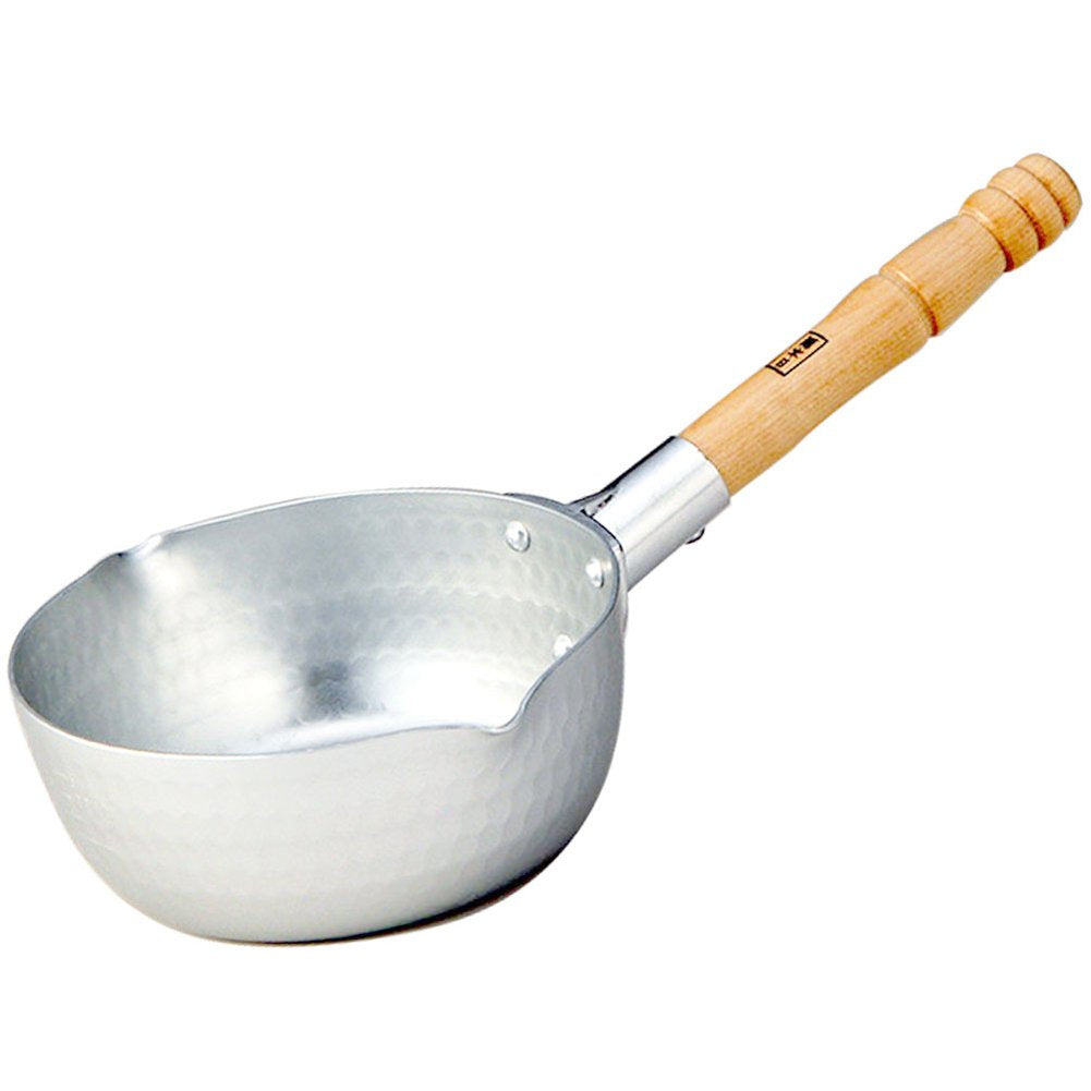Hokuriku Aluminum Snow Flat Pot SS 5.9 inches (15 cm) HP21-KM157 Silver