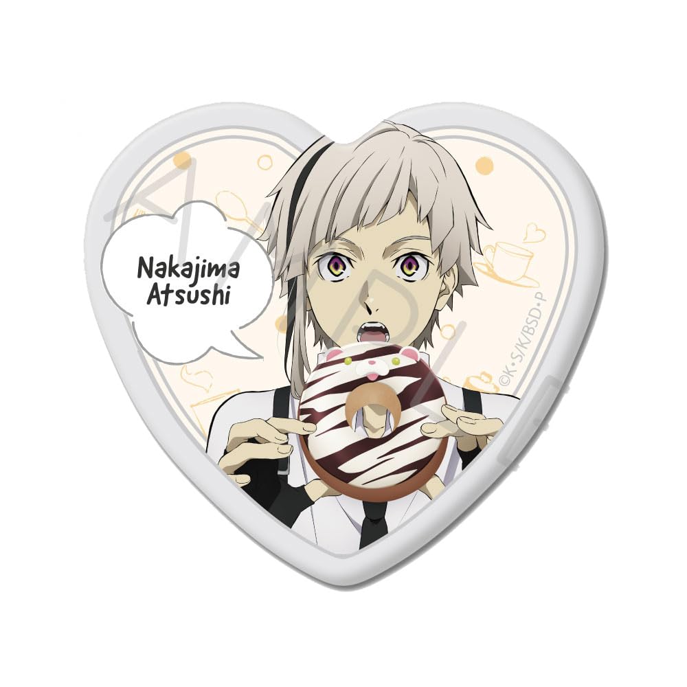 "Bungo Stray Dogs" Atsushi Nakajima 1 Vol. 3 Heart Shaped Can Badge ZA
