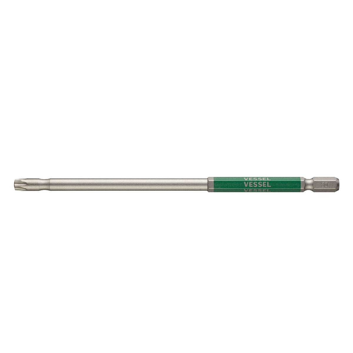 Vessel GSVT30LH Single Head Torx Rigid Bit, Long Type, T30H x 150, 1 Piece Set