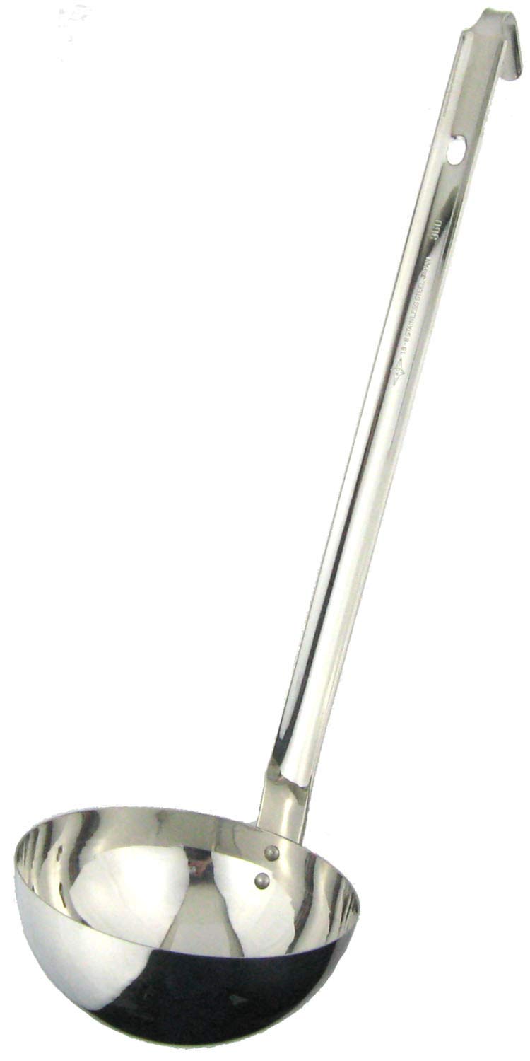 Nagao SUS304 Ladle, Soup Ladle, 12.2 fl oz (360 cc), Commercial Use, Made in Japan 50360