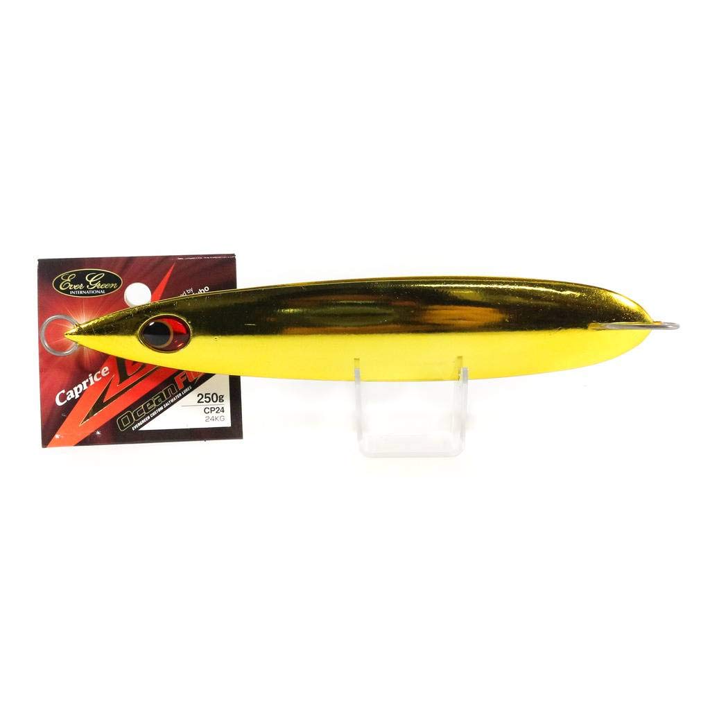 Evergreen CP24 Metal Jig, Capris Edge, 6.7 inches (17.1 cm), 8.8 oz (250 g), 24K Gold