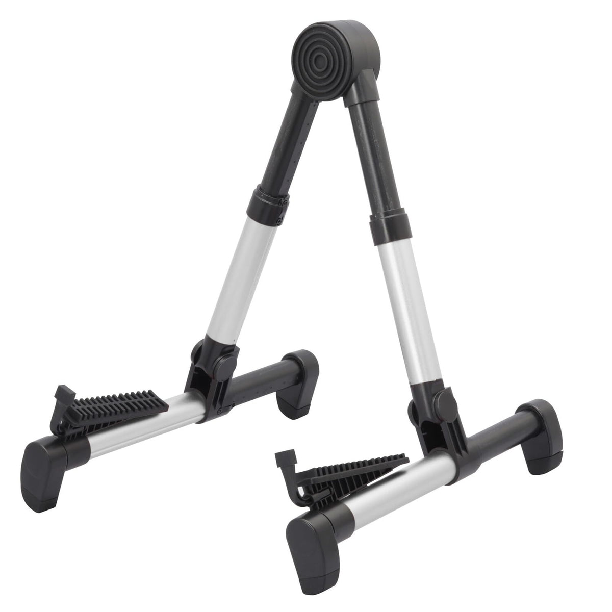 キクタニ Kikutani GS-100 Aluminum Compact Guitar Stand, Silver