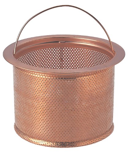 x4E09;x6804; Faucet Drain Garbage received Sink Drain Basket Deep Copper Small ph6501af - 2 - Small