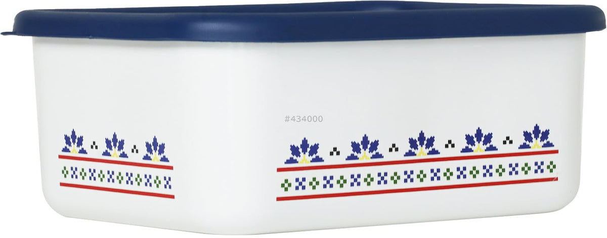 Fuji Hollow Mesa Deep Shape Square Container, S, Navy