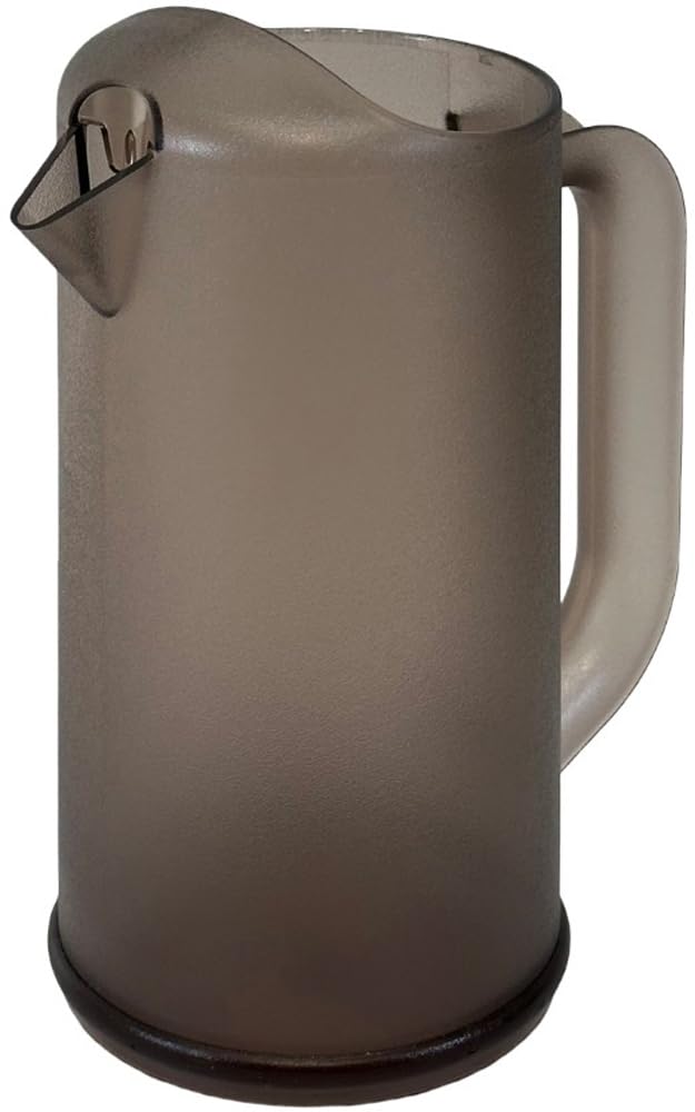 BK Polycarbonate One Body Pitcher, 0.4 gal (1.3 L), Smoke Brown