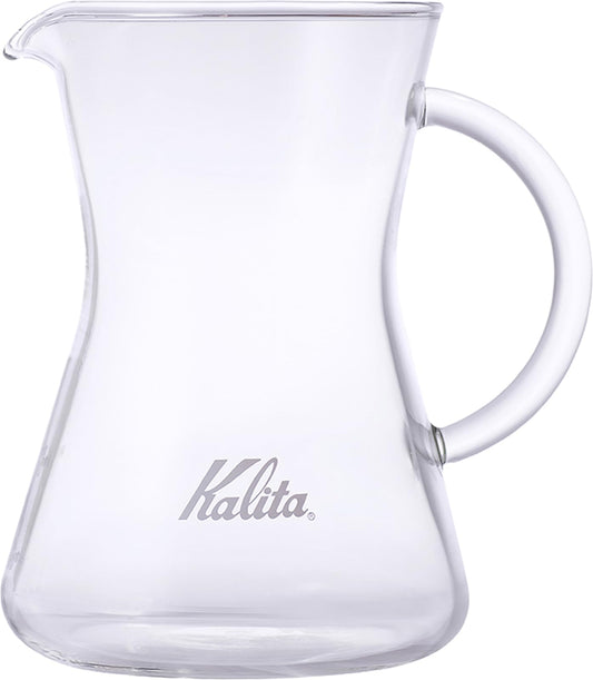 Carita Kalita Seamless Coffee Server, Thermal, Heat Resistant Glass, For 1 to 2 People, 10.1 fl oz (300 ml), Microwave, Dishwasher Safe, Conical Server, 300, #31286, Coffee, Hand Dripping Equipment,