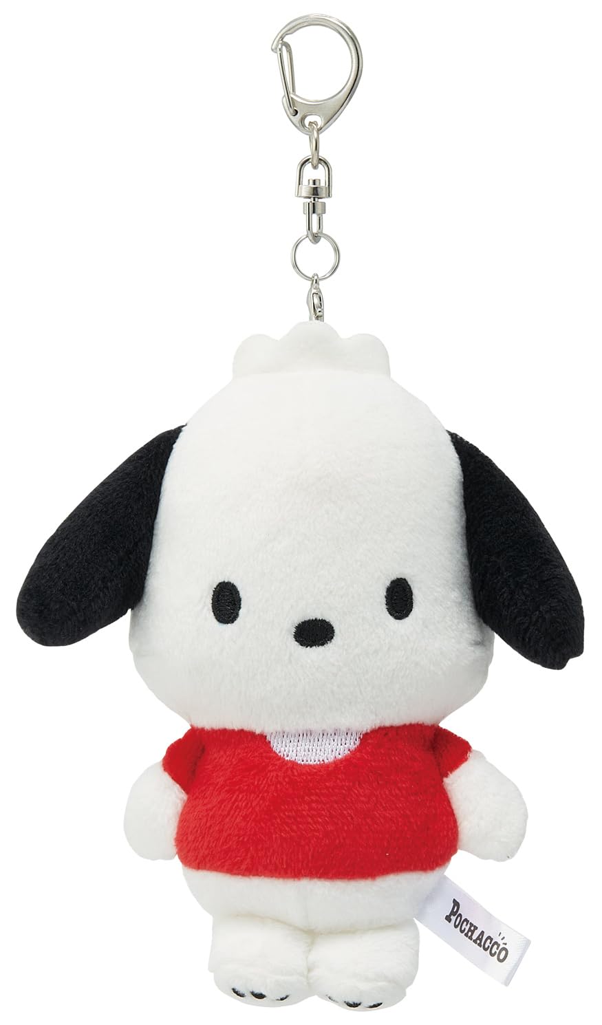 Skater ZNMD1-A Plush Mirror Keychain Die Cut Mascot Mirror Nascan Sanrio Pochacco