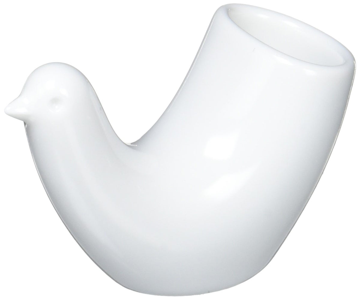 White Pottery Totto White Matte Space Notebook Skewers Holder/Toothpick Container